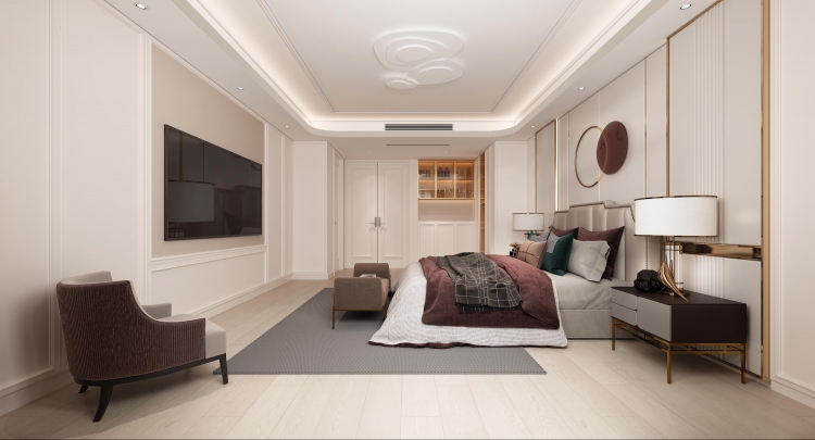 银亿领墅美式风格别墅装修效果图-12