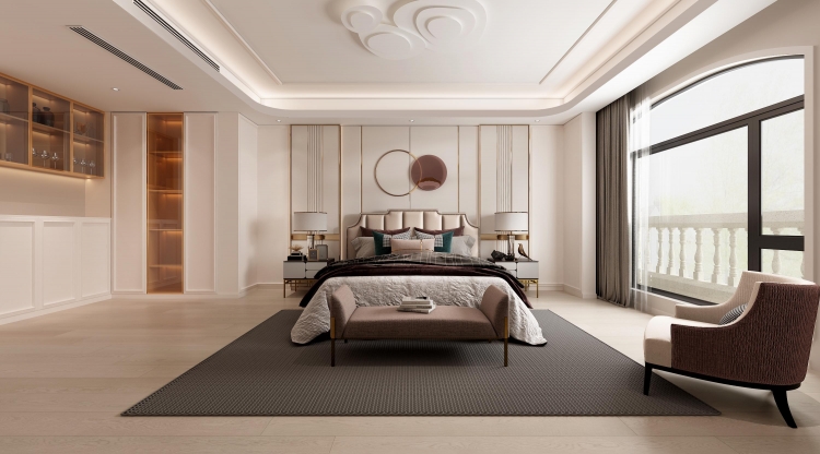 银亿领墅美式风格别墅装修效果图-14