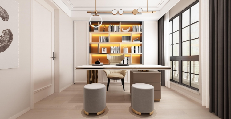 银亿领墅美式风格别墅装修效果图-15