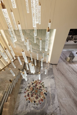 璟云里新中式风格别墅装修效果图-4