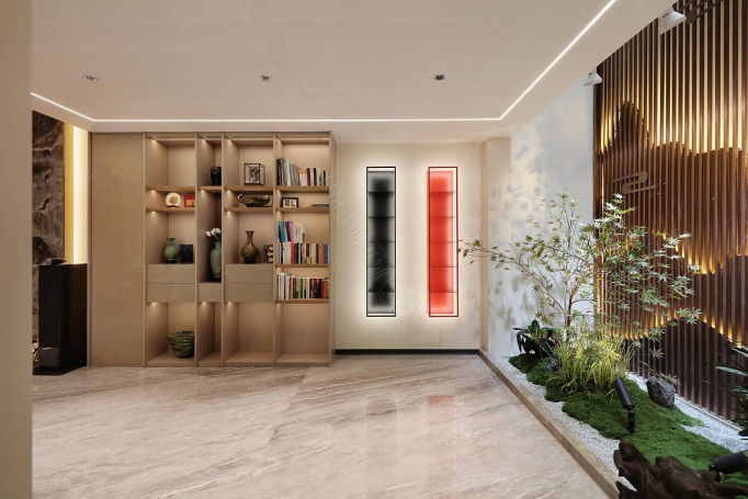 璟云里新中式风格别墅装修效果图-7