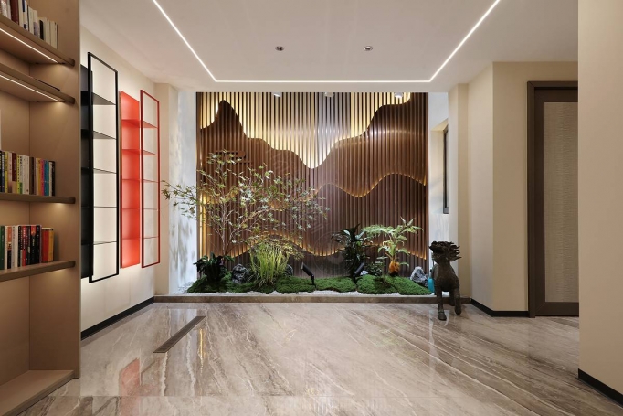 璟云里新中式风格别墅装修效果图-12