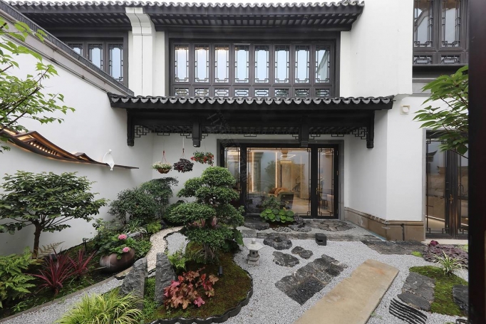 璟云里新中式风格别墅装修效果图-13