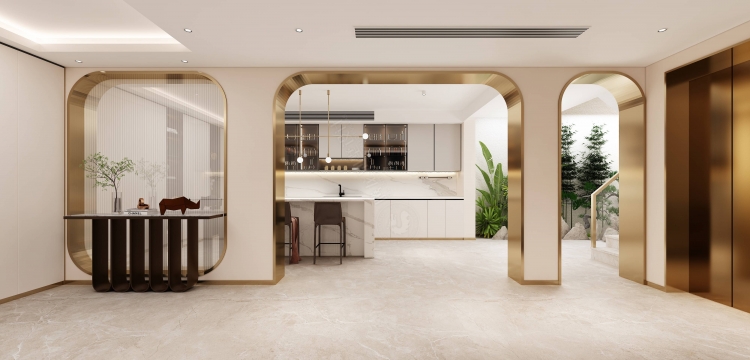 璟云里现代简约别墅装修效果图-6