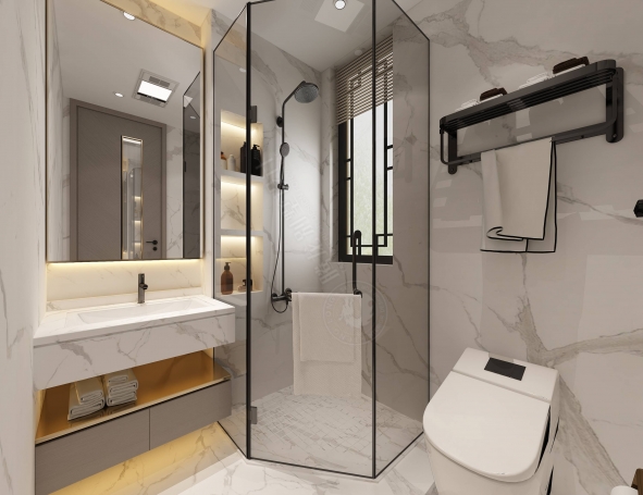 璟云里现代简约别墅装修效果图-7