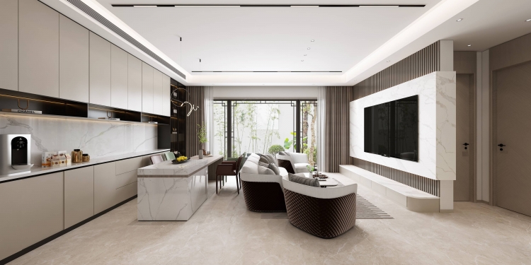 璟云里现代简约别墅装修效果图-10