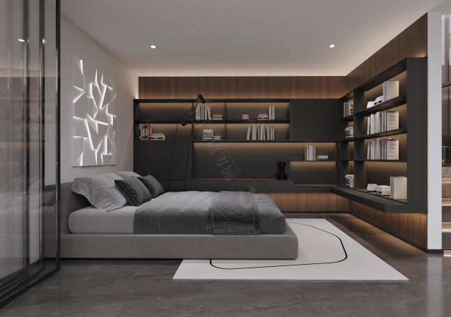 云锦湾现代简约别墅装修效果图-2
