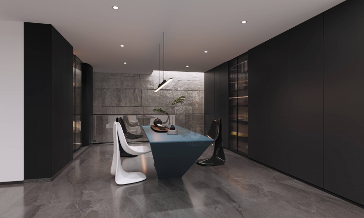 云锦湾现代简约别墅装修效果图-3