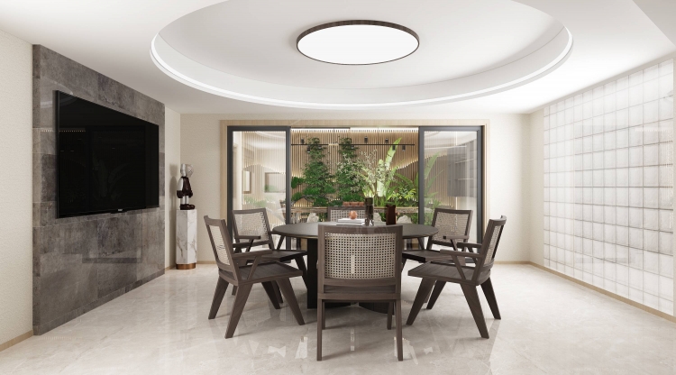 云顶别墅现代简约别墅装修效果图-6