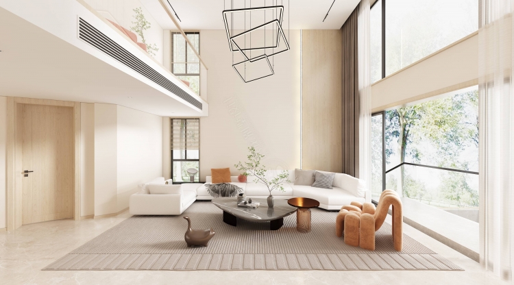 云顶别墅现代简约别墅装修效果图-12