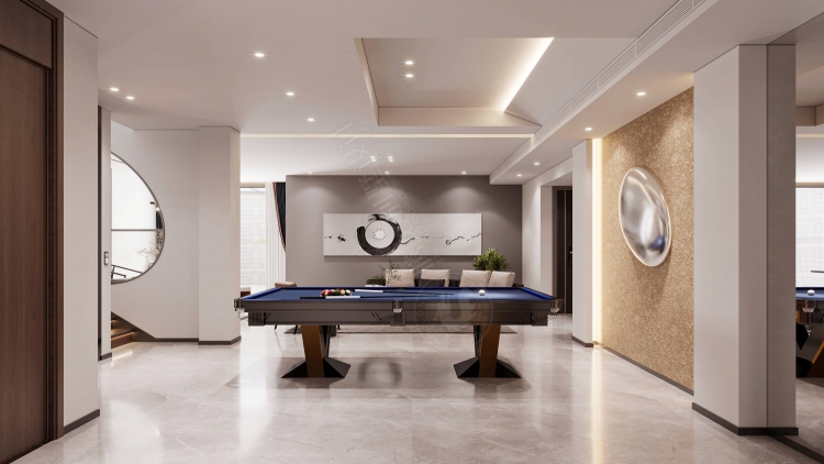 一品漫城新中式风格别墅装修效果图-5