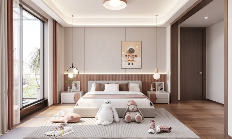 一品漫城新中式风格别墅装修效果图-11