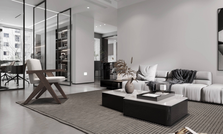 上海滩花园现代简约别墅装修效果图-8