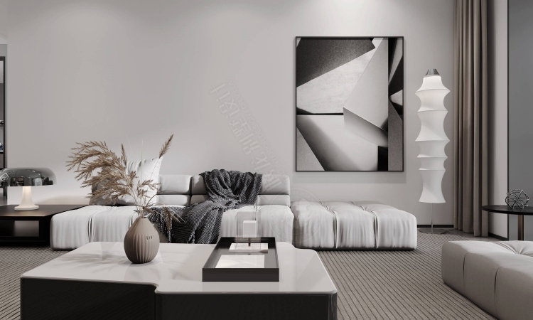 上海滩花园现代简约别墅装修效果图-10