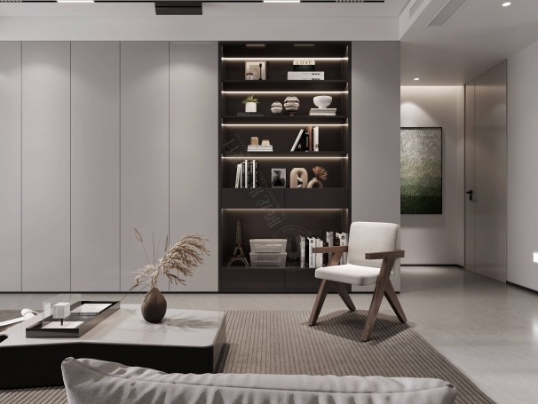 上海滩花园现代简约别墅装修效果图-14