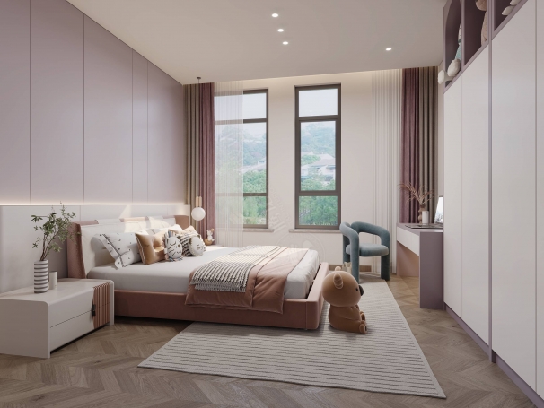 宝华源墅现代简约别墅装修效果图-1