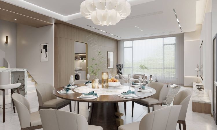 宝华源墅现代简约别墅装修效果图-2