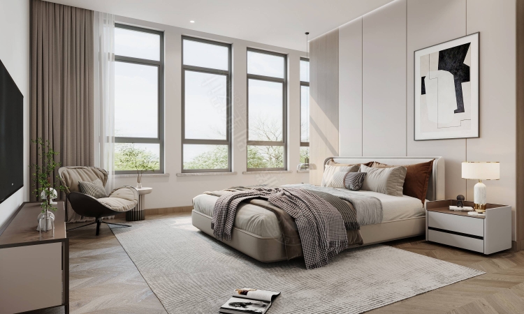 宝华源墅现代简约别墅装修效果图-4