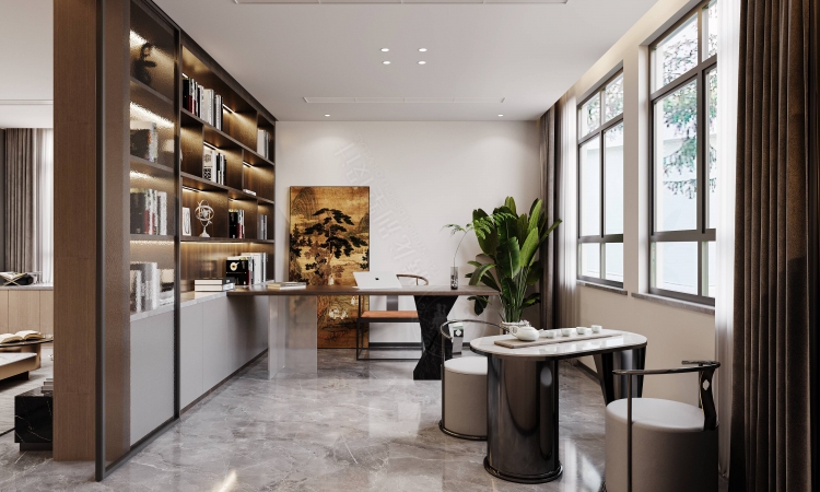 宝华源墅现代简约别墅装修效果图-2