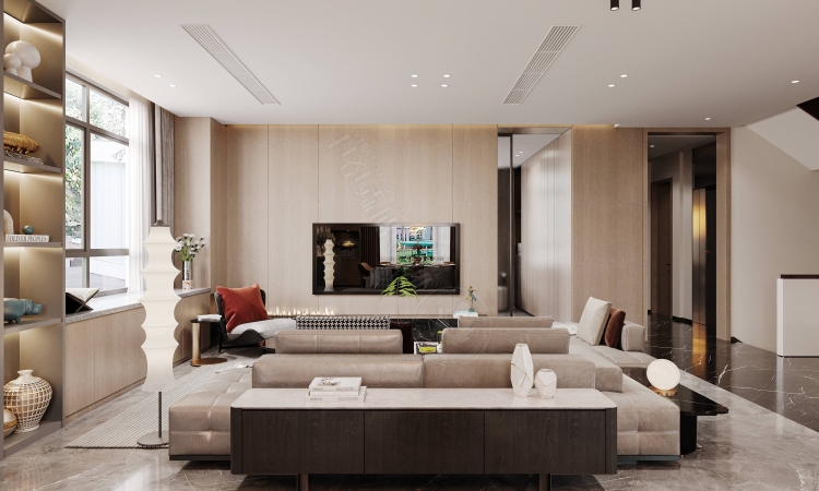 宝华源墅现代简约别墅装修效果图-13