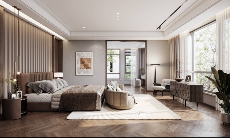 宝华源墅现代简约别墅装修效果图-2