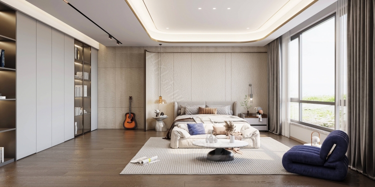 宝华源墅现代简约别墅装修效果图-14