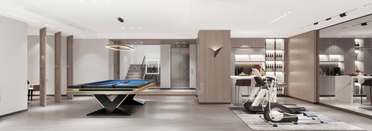 海上湾现代简约别墅装修效果图-7