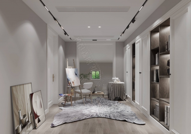 绿城玫瑰园美式风格别墅装修效果图-9