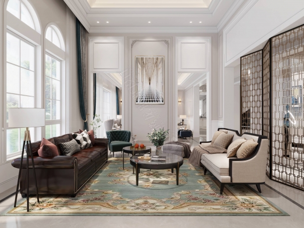 绿城玫瑰园美式风格别墅装修效果图-11