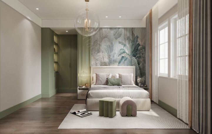 绿城玫瑰园美式风格别墅装修效果图-17