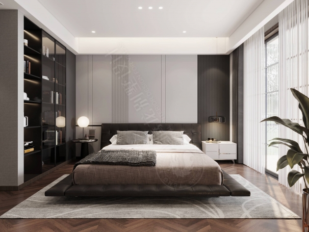 露香园新中式风格别墅装修效果图-9