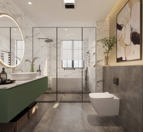 露香园新中式风格别墅装修效果图-12