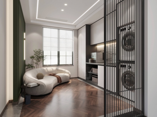 露香园新中式风格别墅装修效果图-15