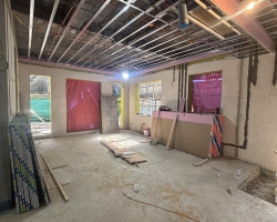 玫瑰园木作阶段工地现场图-3