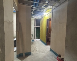 玫瑰园木作阶段工地现场图-4