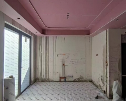 海洲丽园木作阶段工地现场图-1