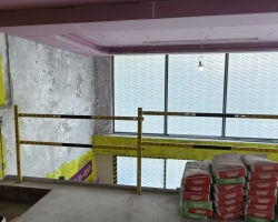 汤臣豪园木作阶段工地现场图-1