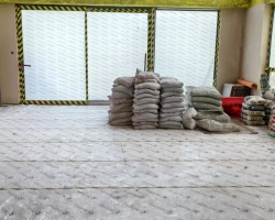 汤臣豪园木作阶段工地现场图-5