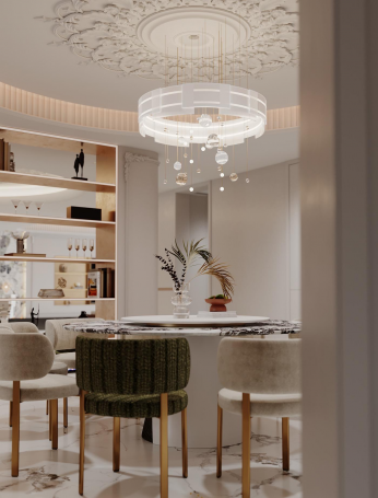 尚海湾豪庭法式风格别墅装修效果图-4