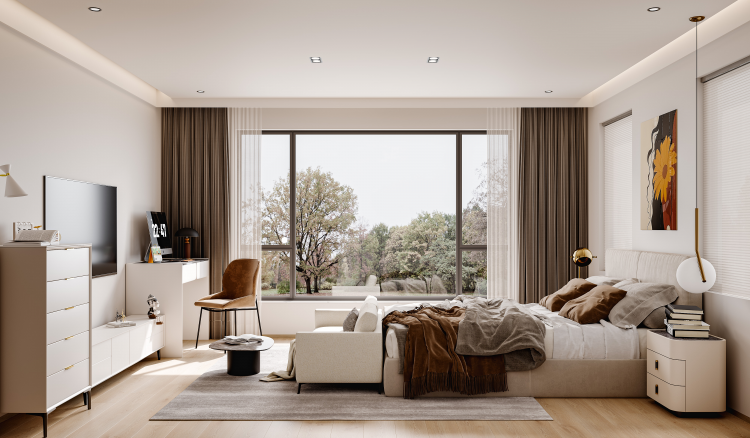 时代御湖现代简约别墅装修效果图-6