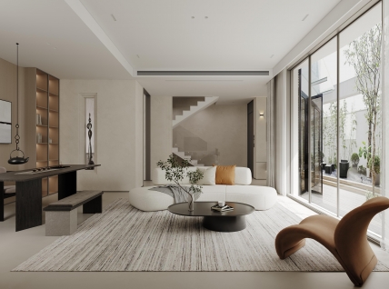 海上溪云现代简约别墅装修效果图