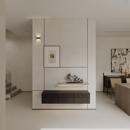 海上溪云现代简约别墅装修效果图-1