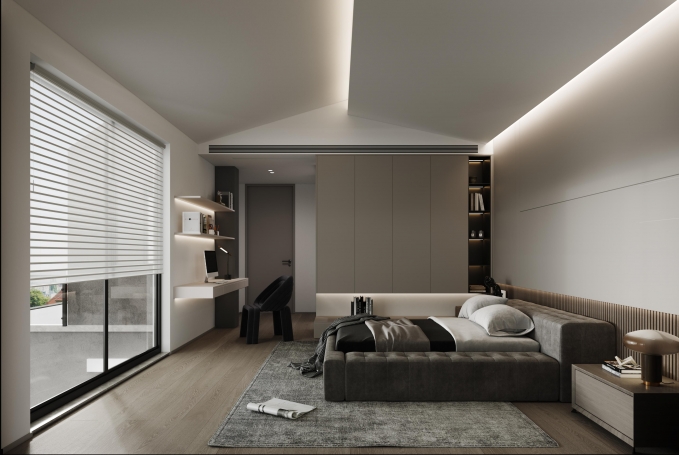 海上溪云现代简约别墅装修效果图-6