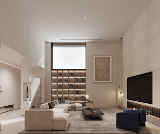 海上溪云现代简约别墅装修效果图-15