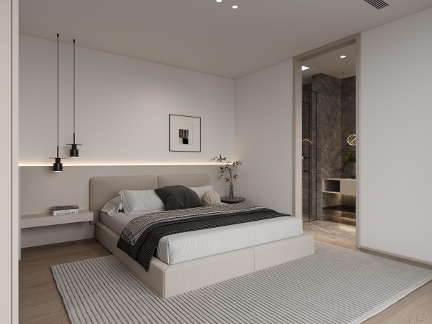 海上溪云现代简约别墅装修效果图-18