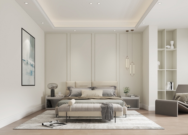 大豪山林美式风格别墅装修效果图-3