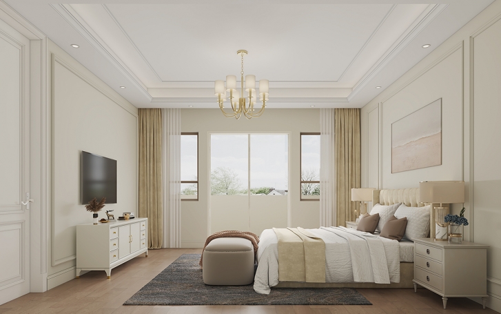 大豪山林美式风格别墅装修效果图-4