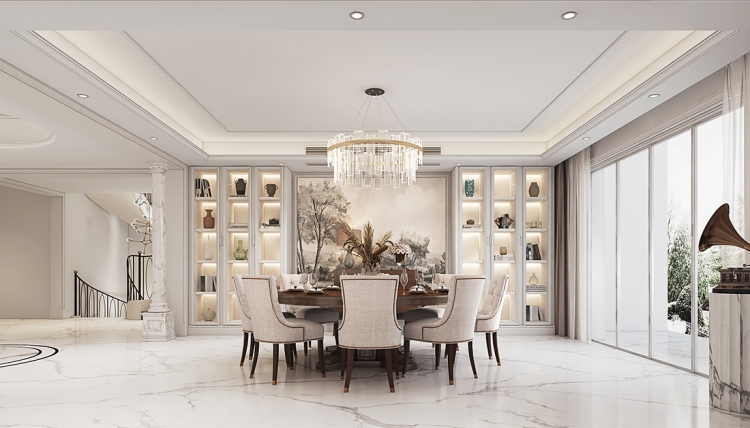 大豪山林美式风格别墅装修效果图-8