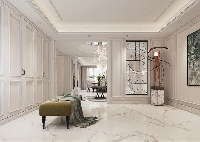 大豪山林美式风格别墅装修效果图-9