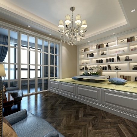 南郊中华园欧式风格别墅装修效果图-3